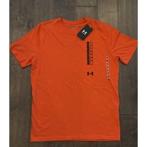 Under Armour Loose Princeton Tigers‎ Mens Orange T Shirt Size M Graphic Logo